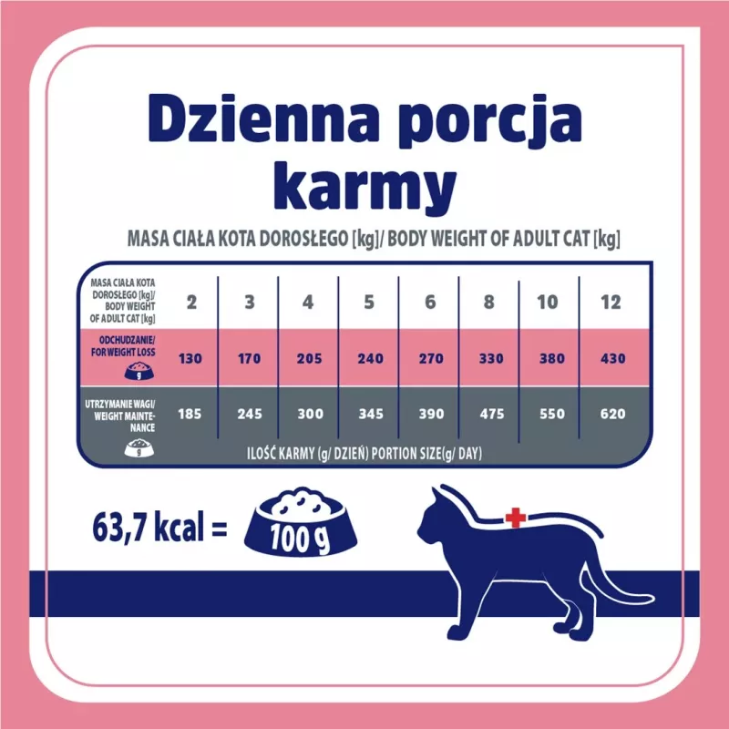 VET RESPONSE Equilibrio de peso - Comida húmeda para gatos - 85g