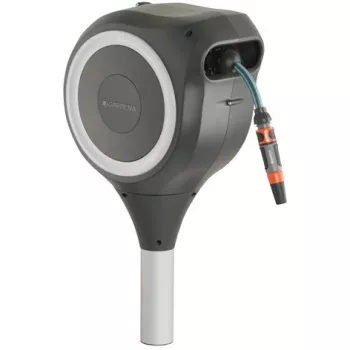 Enrollador de suelo Gardena RollUp Automatic Negro Gris