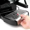 Espressomaschine Schwarz & Decker BXCO1200E — 1200 W, 15 bar, 1,2 L depósito de agua, 2 tazas, espumador de leche integrado, para la encimera, plateado