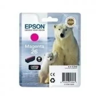 Epson Polar Bear pack individual magenta 26 Claria Premium Ink, magenta, tinta pigmentada, 1 ud.