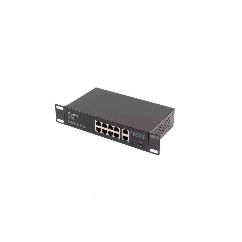 Switch no gestionado Lanberg RSFE-8P-2GE-120