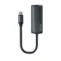 Adaptador SAVIO USB-C 3.1 Gen.1 (M) a RJ-45 Gigabit Ethernet (H), 1000 Mbps, AK-56, gris