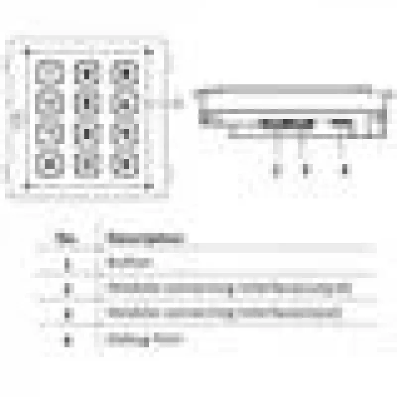 Hikvision DS-KD-KP/S accesorio para videoporteros teclado