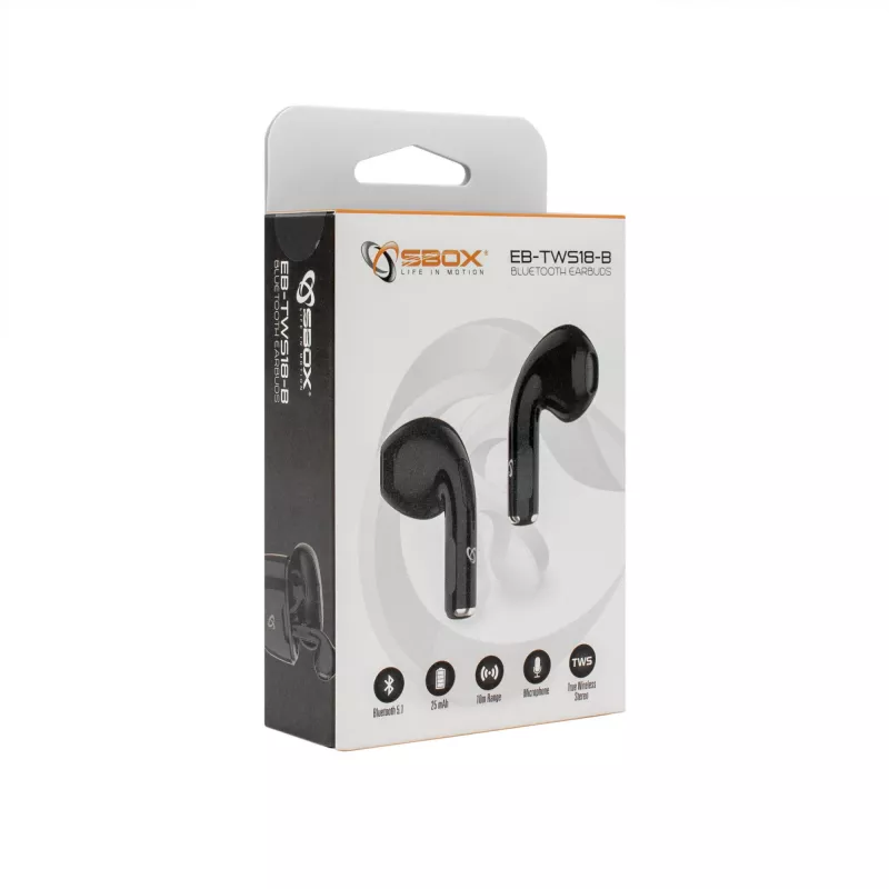 Auriculares SBOX EB-TWS18 negros