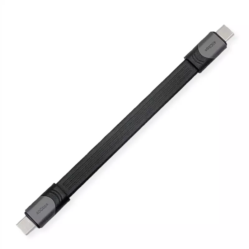 Cable USB ROLINE 11029078 USB4 Gen 3x2 0,15 m USB C negro