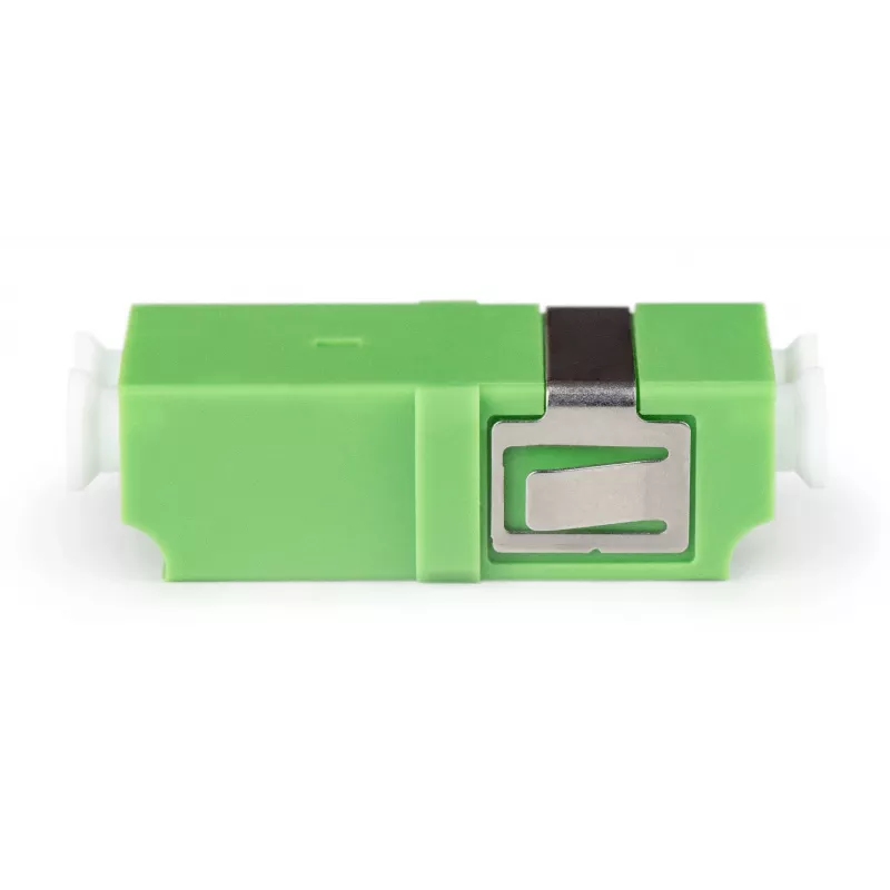 DIGITUS DN-96007-1APC-OF Acoplador de fibra óptica LC/APC dúplex, monomodo OS2, sin brida, verde