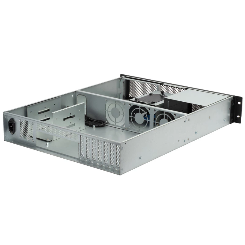 Chasis para servidor en rack SilverStone RM23-502, ATX, USB 3.0 - 2U - Negro