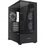 Caja Sharkoon SK6 ARGB torre ATX negra – caja mid-tower ATX con iluminación ARGB y ventana lateral de cristal templado