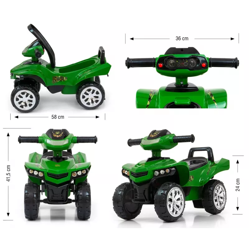 Correpasillos milly mally Ride-on Monster Military Modelo 27515 para niños pequeños