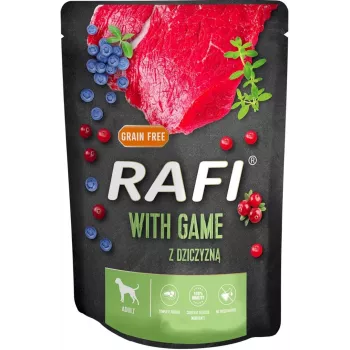 DOLINA NOTECI RAFI Comida húmeda para perros jabalí, arándano, arándano rojo 300 g