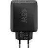 Goobay 65411 cargador para dispositivos móviles auriculares - smartphone - tablet negro AC carga rápida interior (65411)
