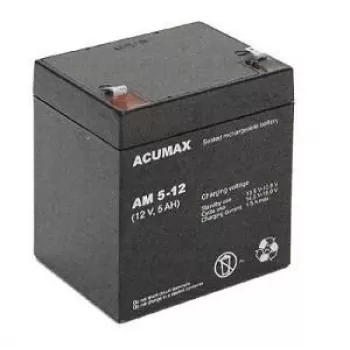 Batería EMU AM 5-12 T2 VRLA AGM 12 V 5 Ah, sin mantenimiento, resistente a vibraciones