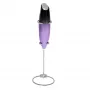 Adler | Espumador de leche con soporte | AD 4499 | Espumador de leche | Negro/Morado
