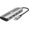 Goobay hub USB slim de 4 puertos USB-C a 10 Gbit/s - conector macho> 4x (76565)
