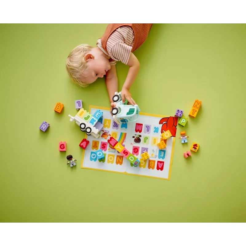 Juguete de construcción LEGO DUPLO 10421 Camión del abecedario, 36 piezas, 2 minifiguras, a partir de 2 años, medidas 110 × 140 × 70 mm