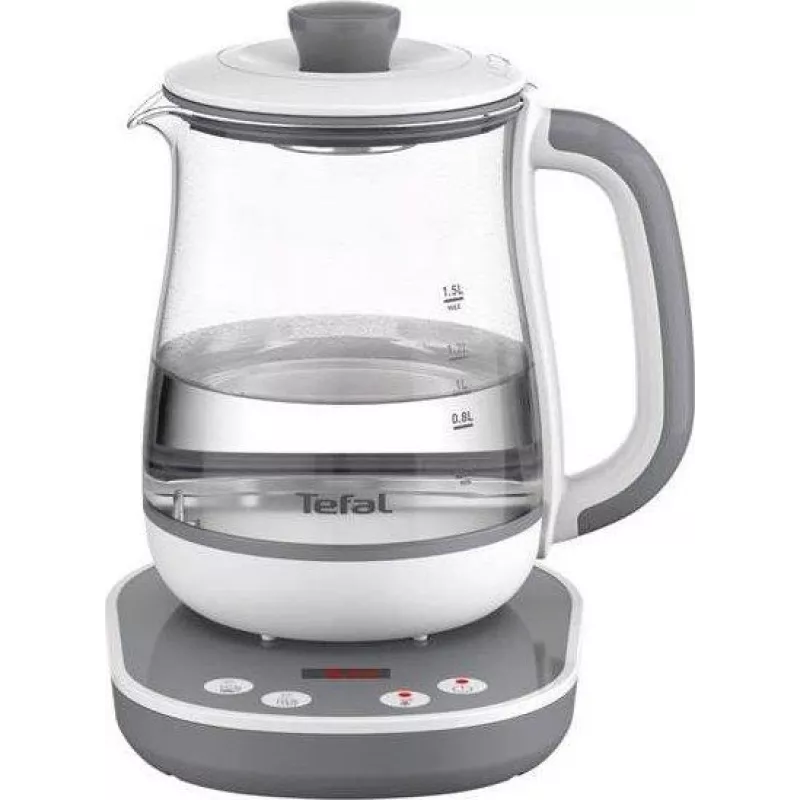 Hervidor de té Tefal BJ551B10 1,5 L 1430 W gris, blanco