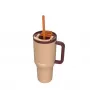 Vaso térmico con pajita telescópica Kambukka Rio Tumbler 950 ml Almond Dream