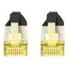 Cable de conexión DIGITUS CAT 6A S/FTP DK-1644-A-020-BL-10, 2 m, negro, 10 uds.