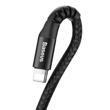 Baseus cable en espiral Lightning 1m 2A (negro)