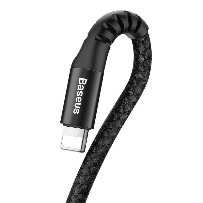 Baseus cable en espiral Lightning 1m 2A (negro)
