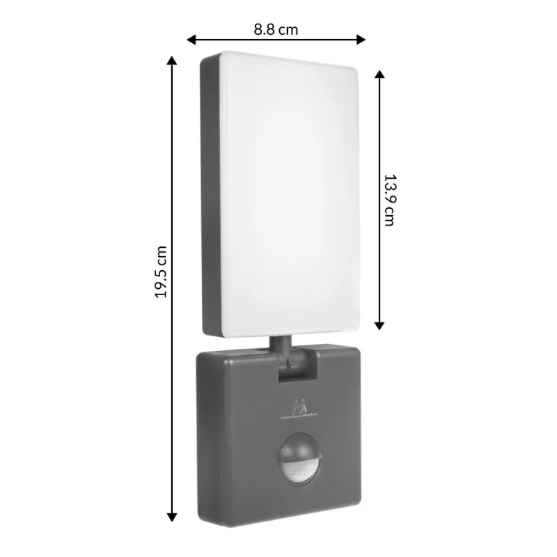 Foco LED MACLEAN MCE516 con detector de movimiento PIR, 50W, gris
