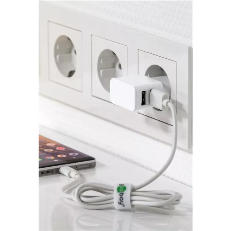 Goobay 44985 cable para móvil blanco
