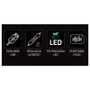 Mando USB con cable MANTA SNL63MT Neon Lights — mando para PC con conexión USB