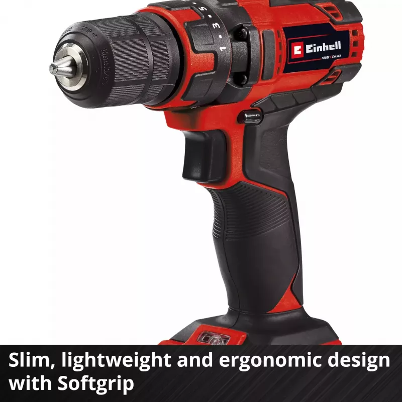 Taladro con empuñadura de pistola Einhell TC-CD 18/35 Li - Solo, 550 RPM, portabrocas de 1 cm