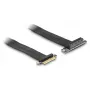 DeLOCK Tarjeta Riser PCI Express x4 conector macho a ranura x4 90° en ángulo con cable 60 cm