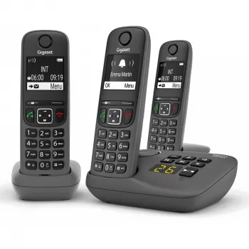 Teléfono analógico/DECT Gigaset AE690A Identificador de llamadas Inalámbrico 3 auriculares