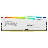 Kingston FURY Beast RGB KF552C40BWAK2-16 DDR5-5200 16GB (2x8GB) kit, CL40, blanco