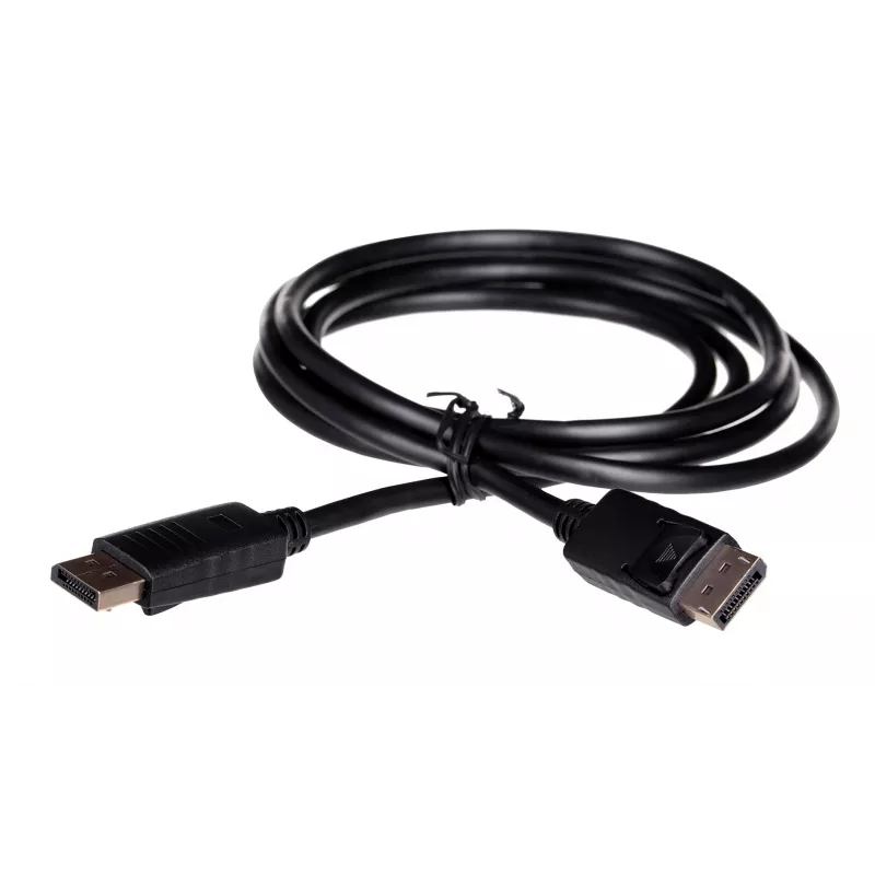 Cable DisplayPort SAVIO CL-136, conector macho-macho DisplayPort, 2 m, DP 1.2, contactos dorados, negro