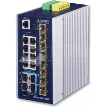 Switch gestionado PLANET IP30 Industrial L3 8 puertos