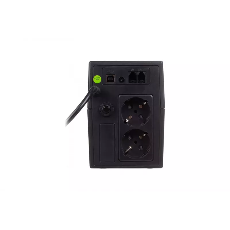 DIGITUS SAI Line-Interactive, 800VA/480W 12V/9Ah X1 batería, 2x toma CEE 7/7, RJ-11, LCD (DN-170064-LCD)