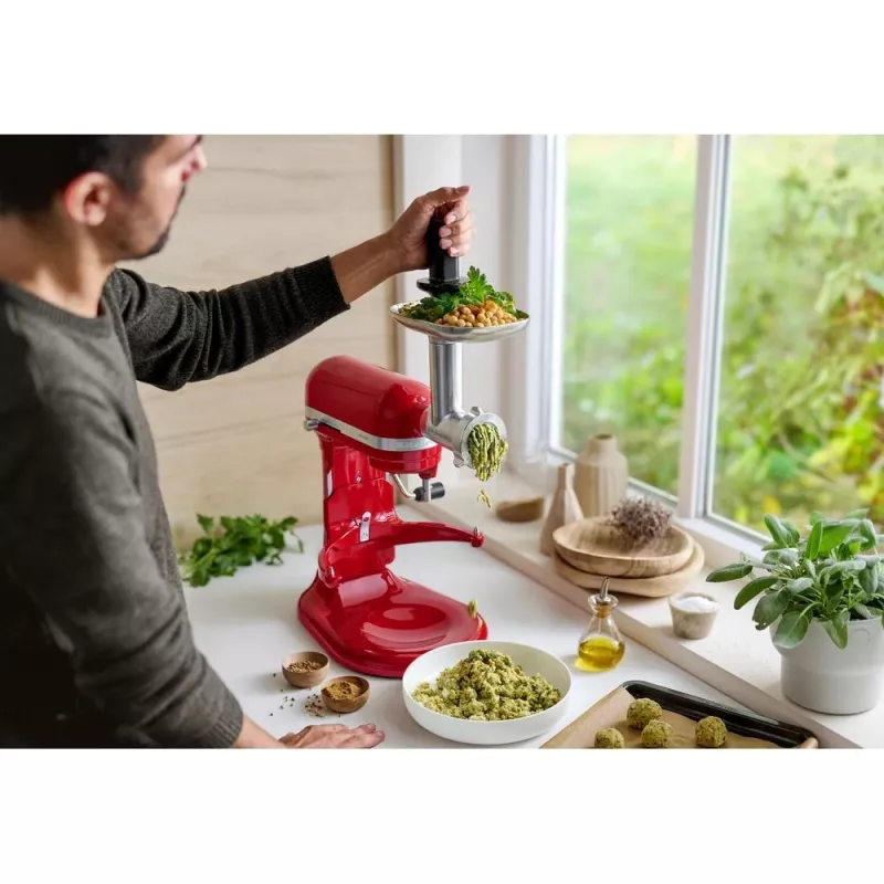 Robot de cocina KitchenAid 5KSM60SPXEER 375 W Gris, Rojo, Acero inoxidable