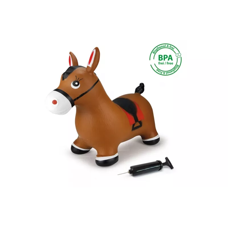 Animales de juguete inflables Jamara caballo saltarín marrón con bomba