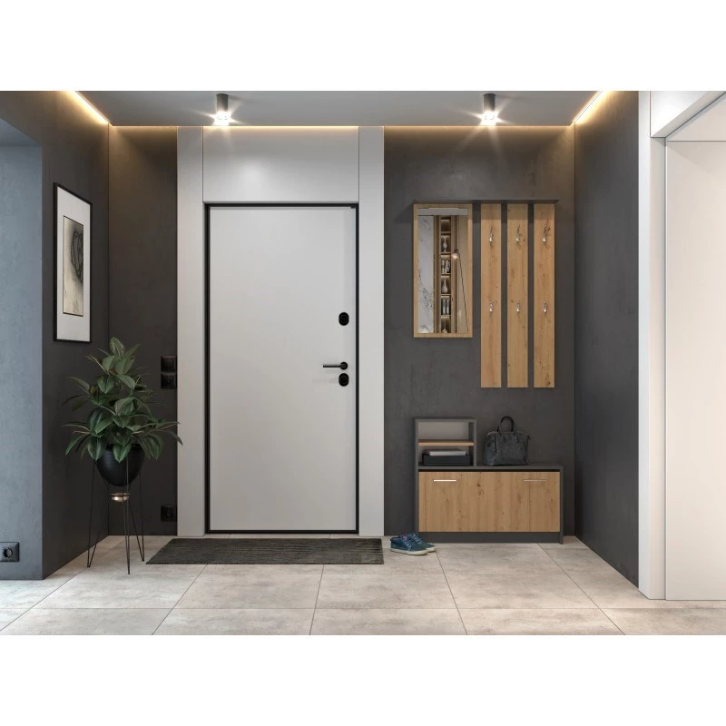 Armario recibidor top e shop GAR ANT/ART con 1 puerta batiente, 850×240×1600 mm