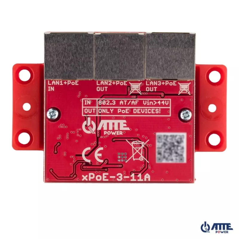 Switch PoE de 3 puertos ATTE xPoE-3-11A