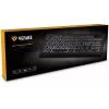 Teclado USB silencioso con retroiluminación y teclas planas
