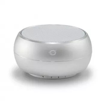 Conceptronic BEATTIE 01S altavoz Bluetooth inalámbrico, 3 W, Bluetooth 3.0+HS, micrófono integrado, microSD, Micro-USB, plateado