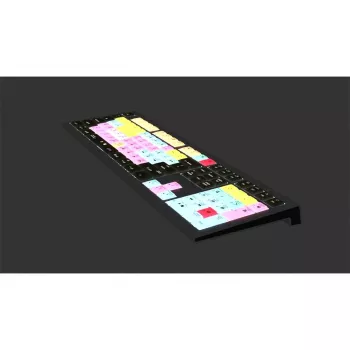 Teclado Logickeyboard ASTRA 2 USB QWERTZ negro tamaño completo 104 teclas