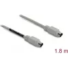 Cable PS/2 DELOCK 87235 – mini-DIN de 6 polos a mini-DIN de 6 polos, 1,8 m, beige