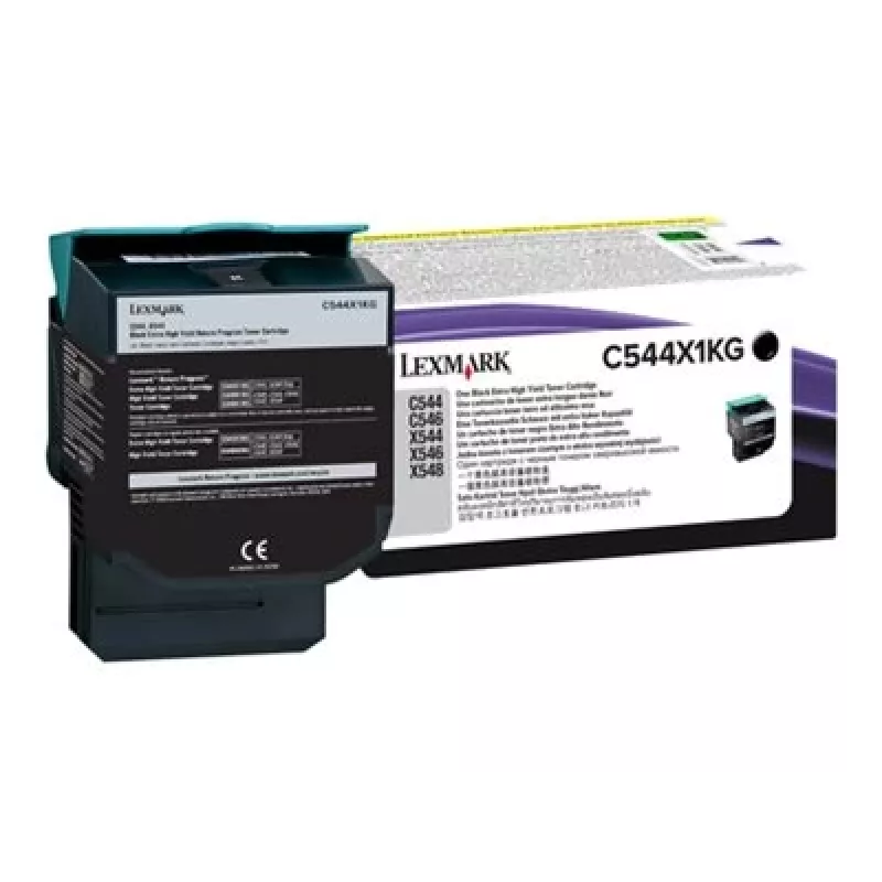 Tóner Lexmark C544X1KG negro de rendimiento extra alto, 6.000 páginas