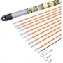 Set de accesorios para guía pasacables, c.k tools T5440, 7 piezas incluye cabezal guía flexible y adaptadores