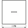 Pulsador Jung HOME BTLS17101PSWM Sencillo con símbolos de flecha 1 (BTLS17101PSWM)