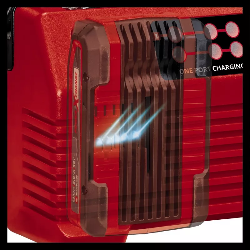 Cargador universal EINHELL Power X-Quattrocharger 4A - Power X-Change para 4 baterías (indicador LED de estado | carga en paralelo | carga rápida | gestión de carga | Re