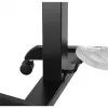 Mesa de ordenador portátil con ruedas, escritorio elevable de sentado a de pie hasta máx. 113 cm, inclinable hasta 30 grados, negro
