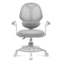 Silla giratoria mark adler Junior 4.5 gris — silla de escritorio ergonómica, altura ajustable 40–50 cm, respaldo de malla, base con ruedas, reposabrazos, soporte lumbar