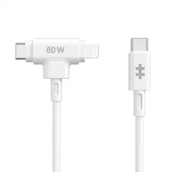 Cable USB HYPER HyperJuice USB 2.0 1,5 m USB-C USB-C/Lightning blanco