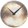Reloj NeXtime 5172 Little Disco, Ø20 cm, pared, plata